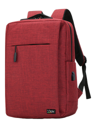 ZAINO BORDEAUX 3 ZIP E USB